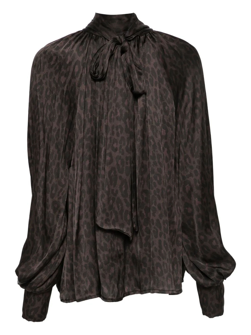SO ALLURE animal-print blouse - Bruin