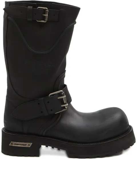 Balenciaga Venom buckle-strap round-toe boots