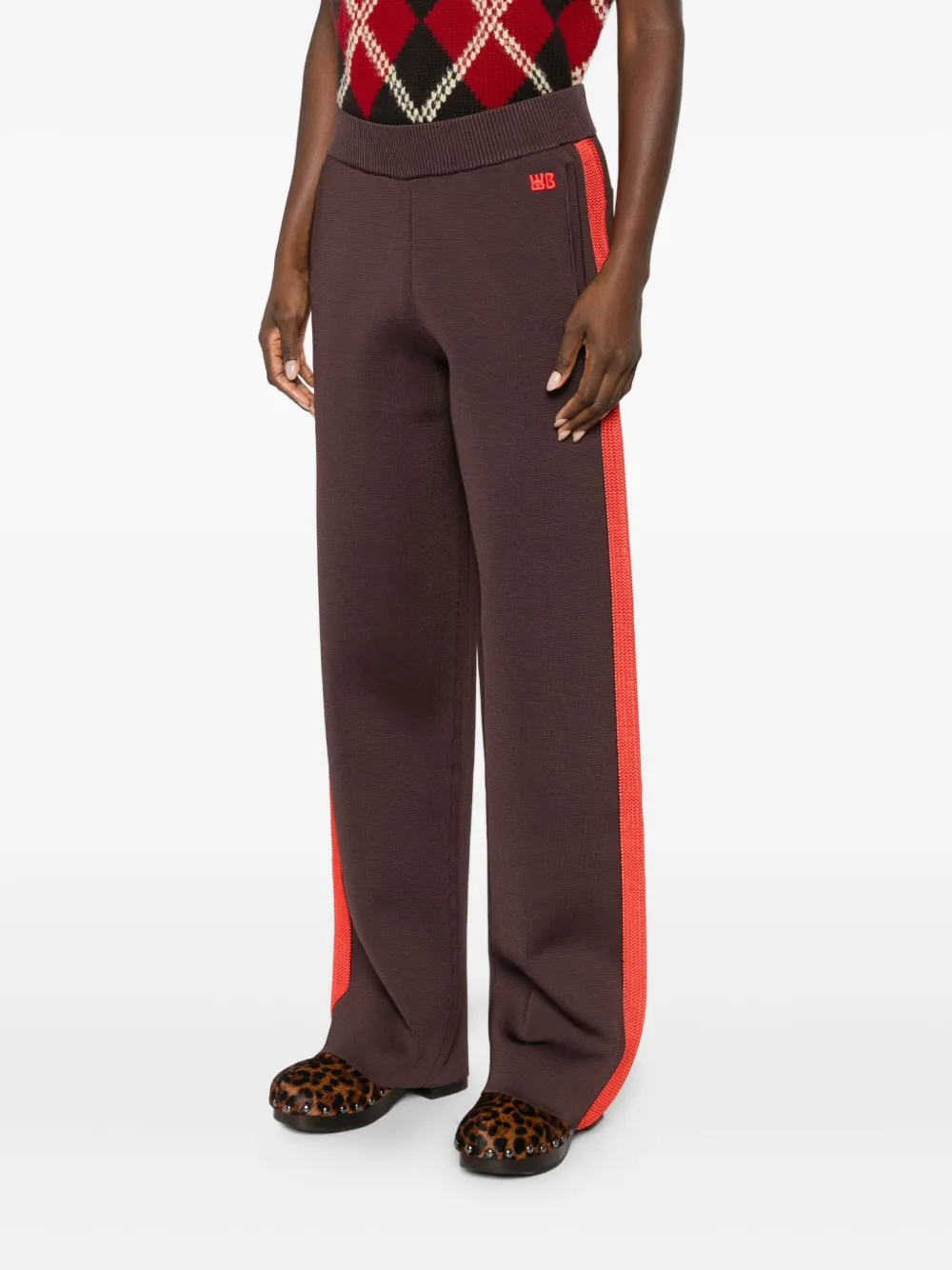 Wales Bonner Tide Track Pants In Brown