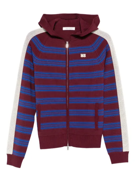 Wales Bonner hoodie con cierre y motivo de rayas