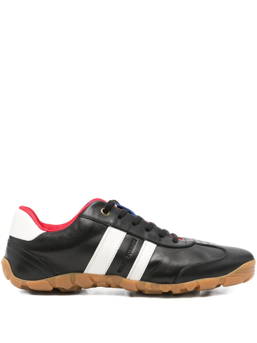 Wales Bonner Striped Lace-up Sneakers In Black