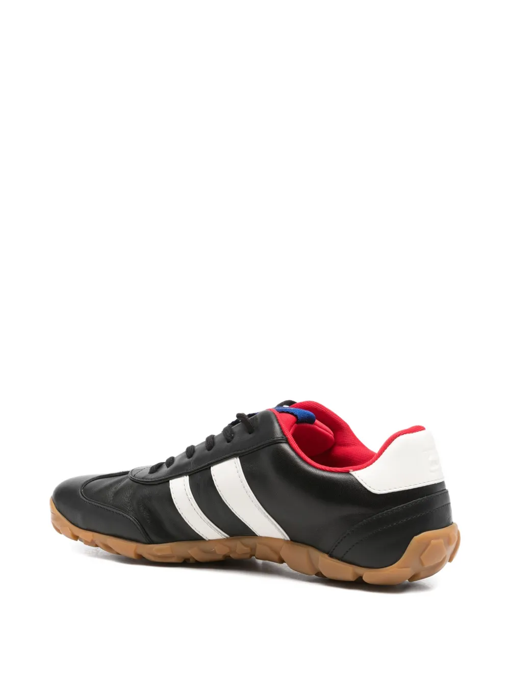 Wales Bonner Striped Lace-up Sneakers In Black