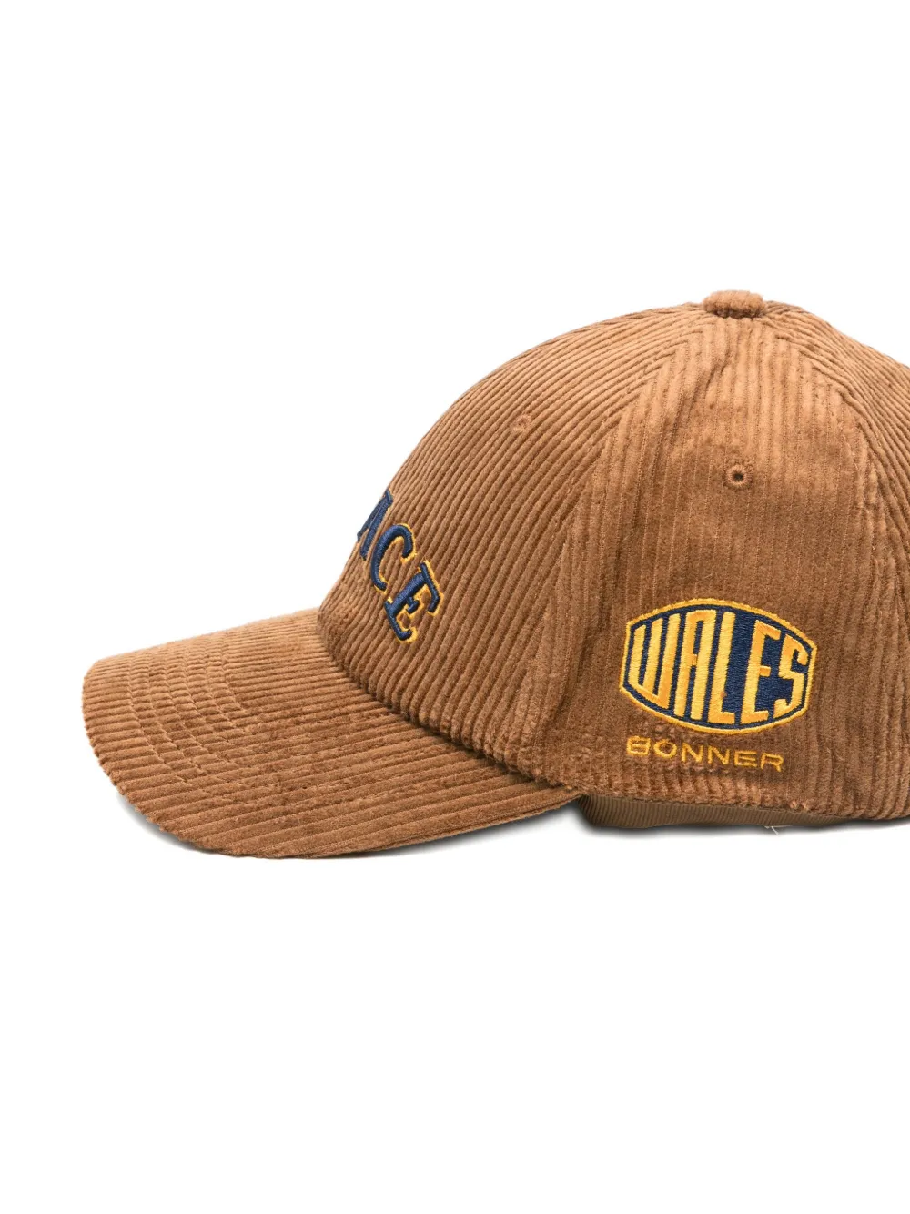 Wales Bonner Grace Corduroy Cap In Brown