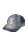 Supreme cordura denim logo-detail cap - Blue