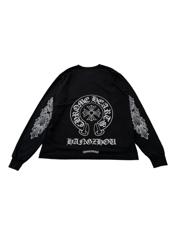 Chrome Hearts Hangzhou Limited Floral Cross Horseshoe Sweatshirt