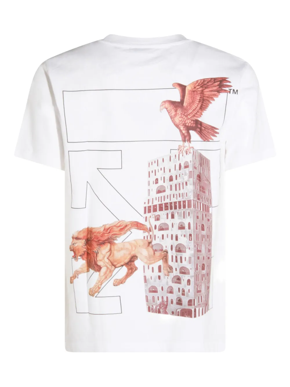 Off-White Katoenen T-shirt - Wit