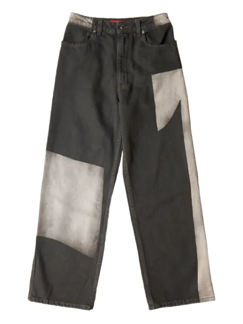 Eckhaus Latta patchwork wide-leg jeans