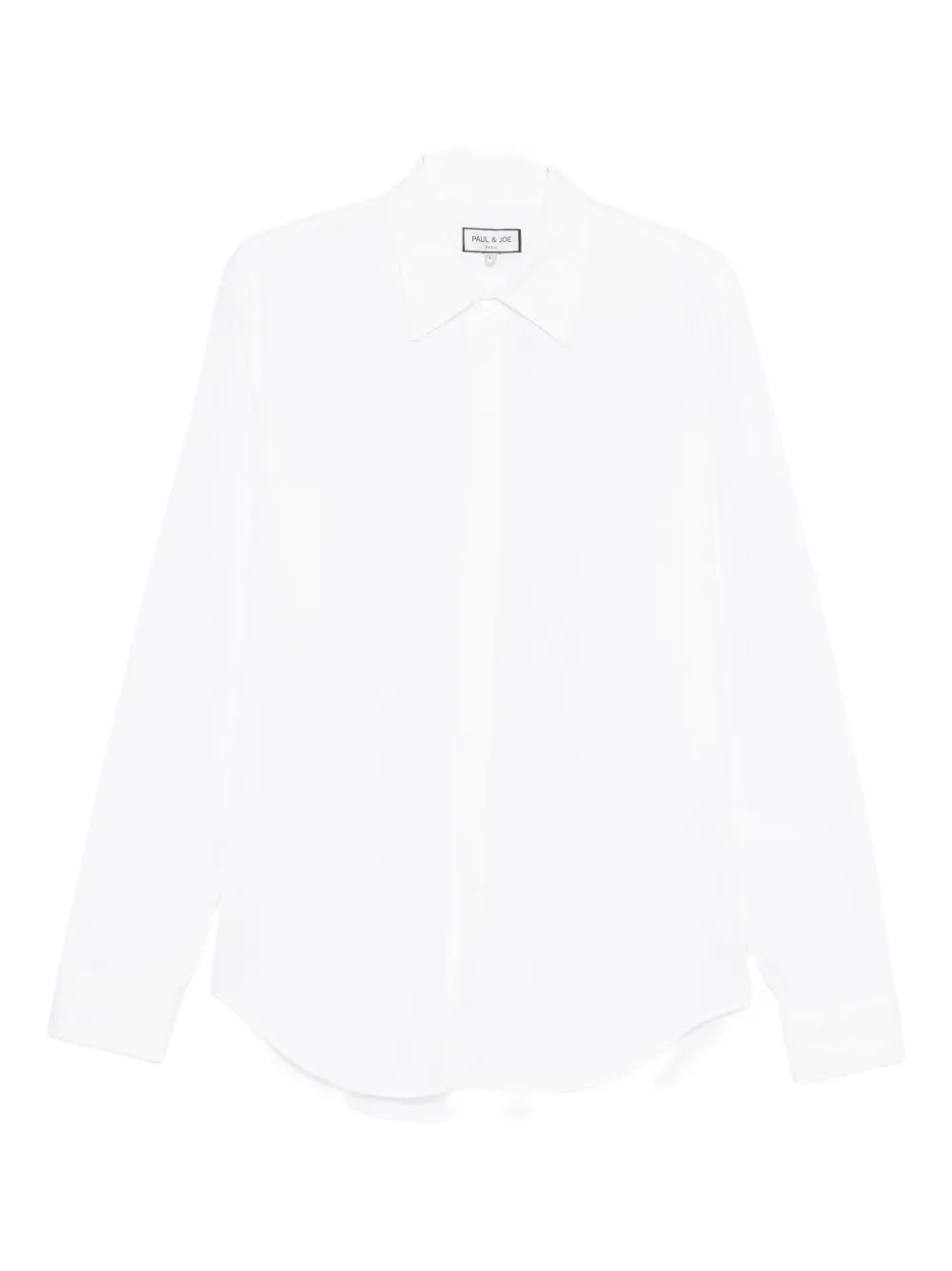 Paul & Joe Pointed-collar Cotton Shirt In White