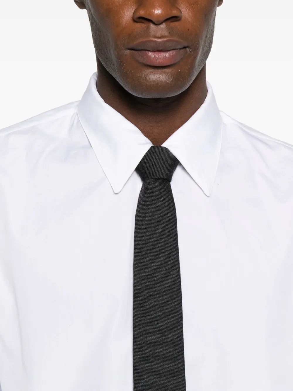 Paul & Joe Pointed-collar Cotton Shirt In White