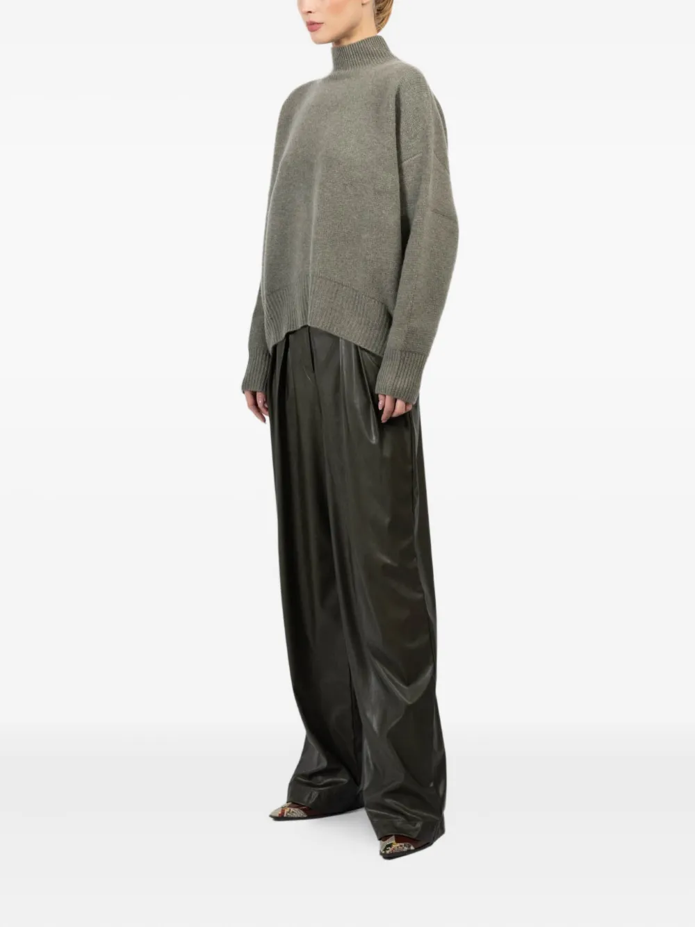 Le Kasha high-neck ribbed sweater | Knitted Sweaters | Image 2