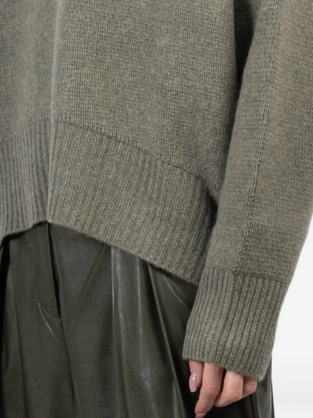 Le Kasha Geribbelde trui met hoge hals Grijs