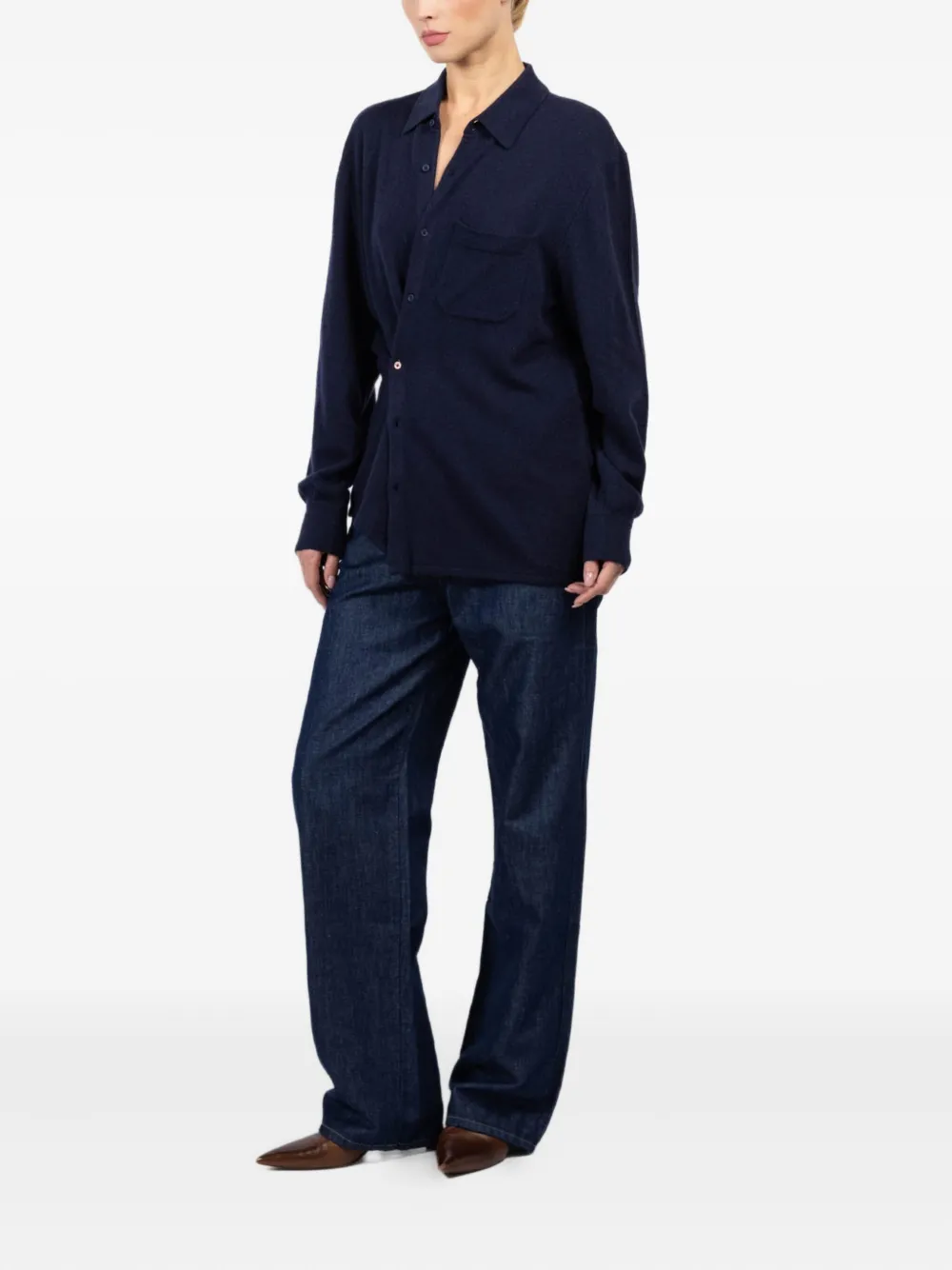 CISSA Button-down blouse - Blauw
