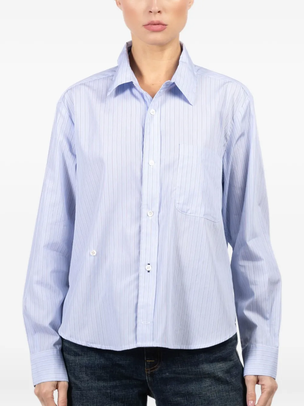 CISSA striped long-sleeve shirt | Blue | Image 1