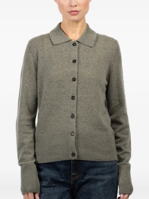 Le Kasha collared button-front cardigan
