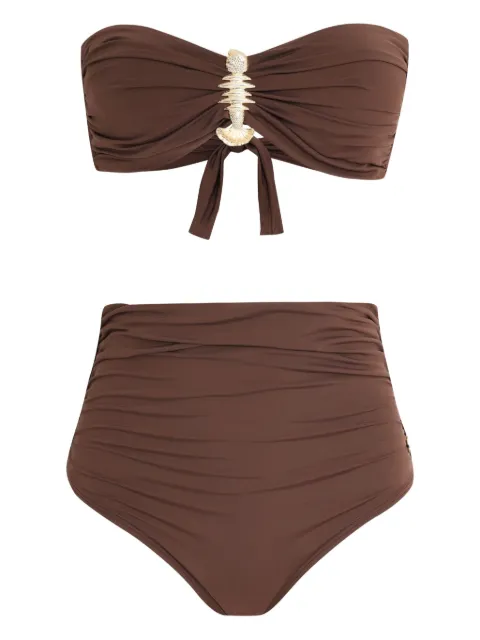 Brigitte bikini con tiro alto y detalles