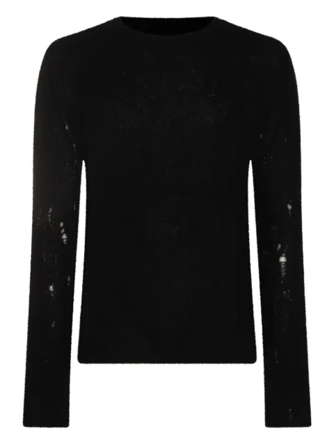 Thom Krom distressed long-sleeve sweater