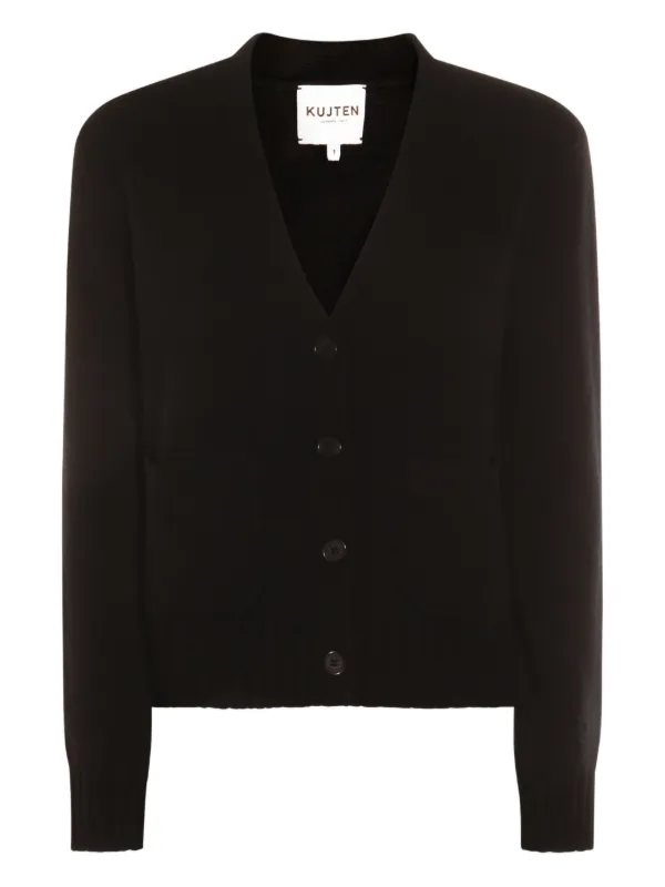 kujten パッチポケット カーディガン