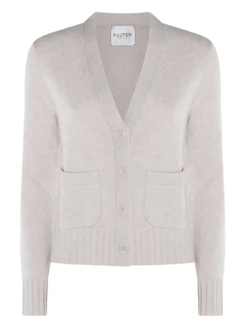 kujten Milena patch-pocket V-neck cardigan