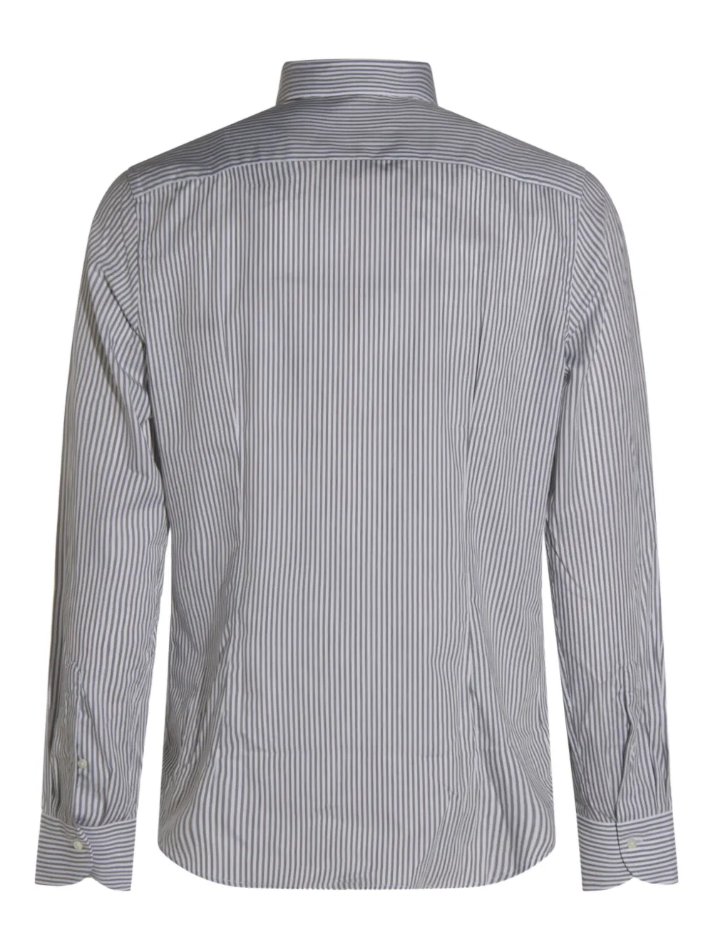 Canali striped-pattern long-sleeve shirt - Grijs