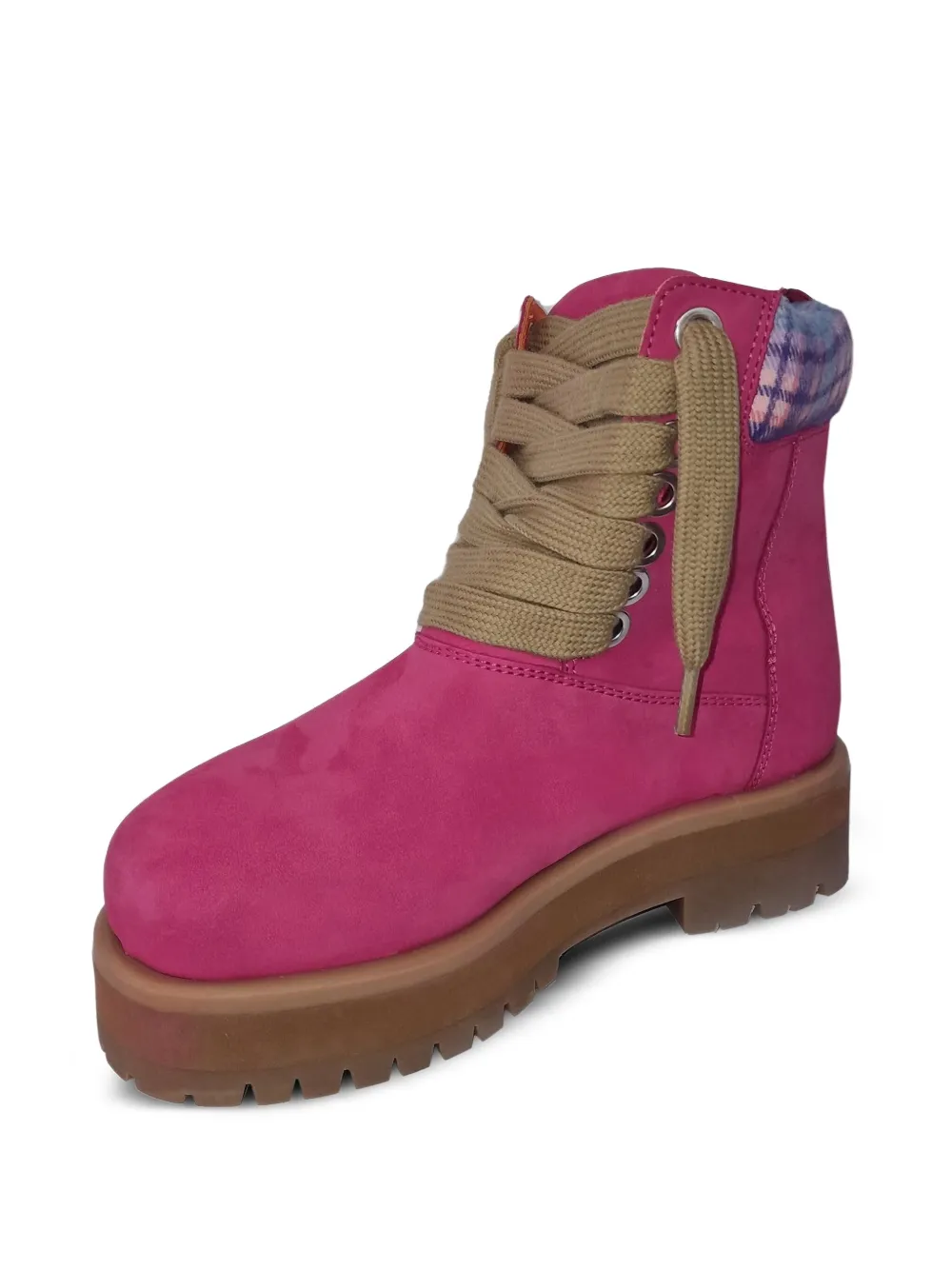 PDF Laarzen met geruite afwerking Roze