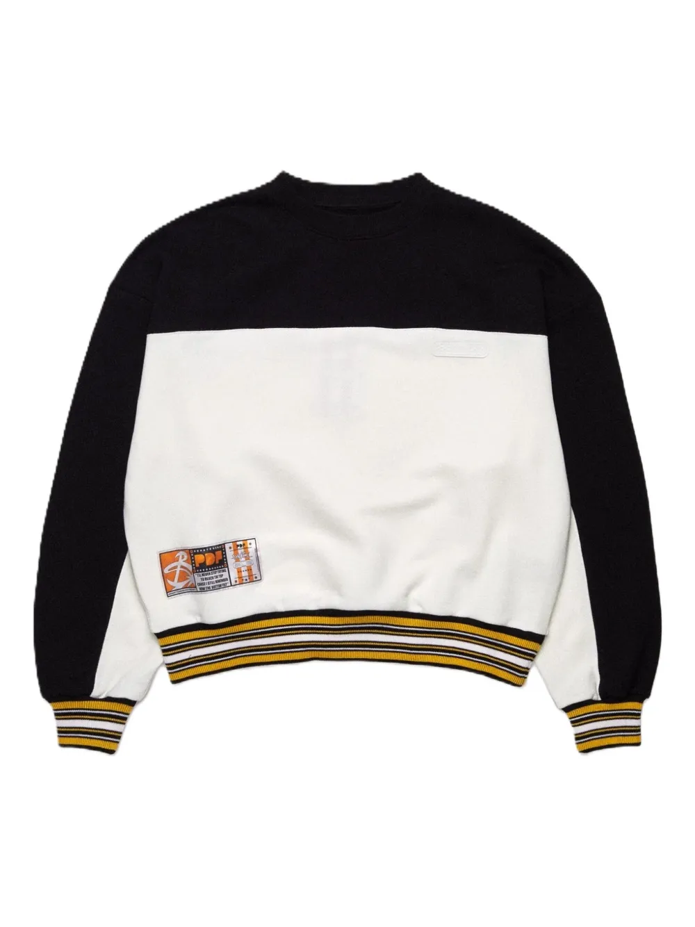 PDF CHANNEL colour-block sweatshirt | White | Image 1