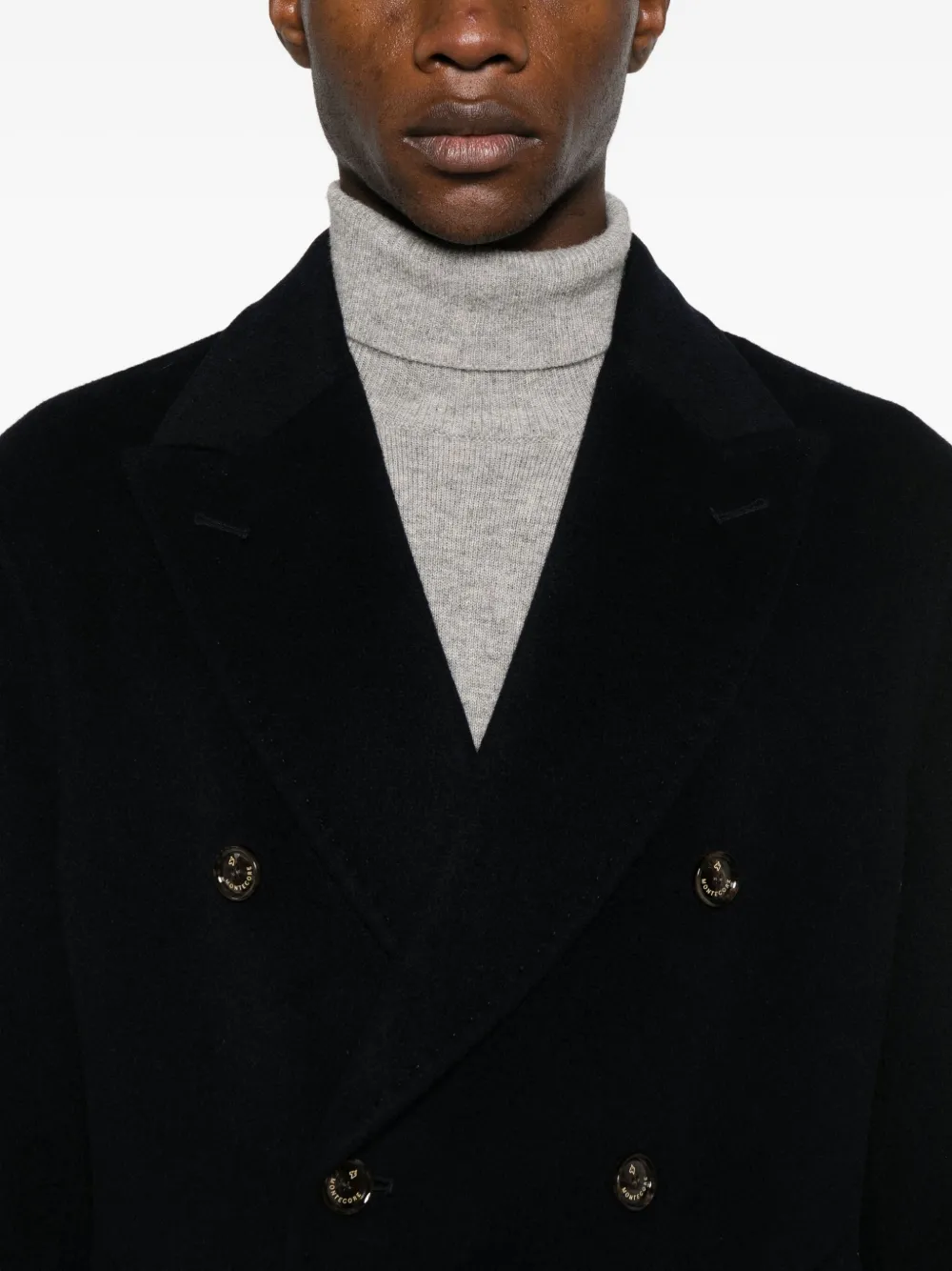 Montecore Jas met dubbele rij knopen Zwart