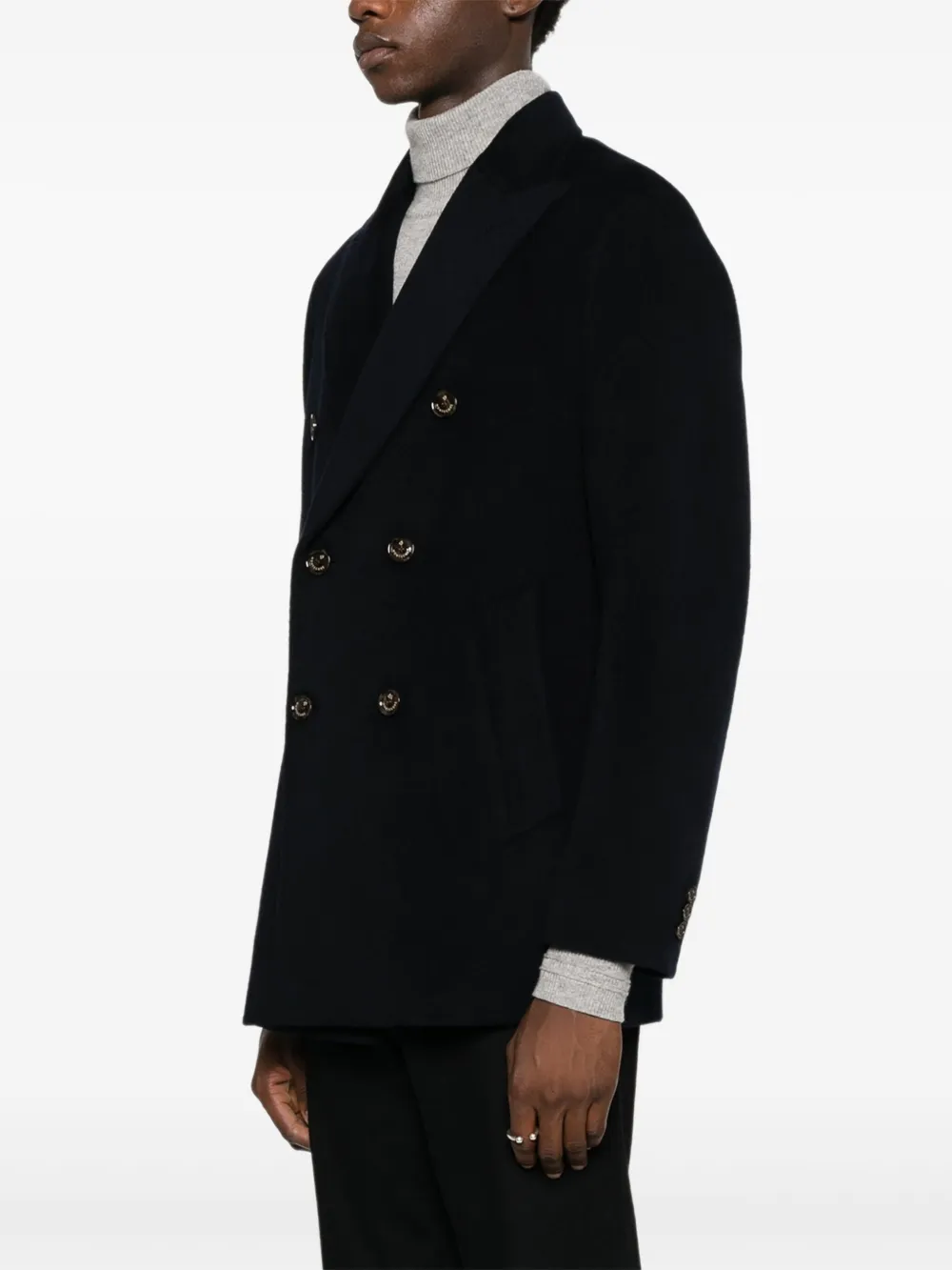 Montecore Jas met dubbele rij knopen Zwart