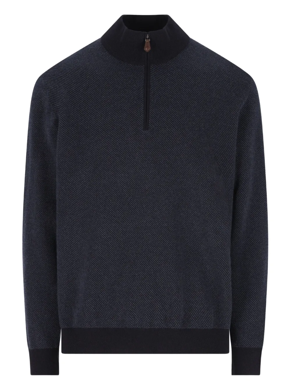 Loro Piana Roadster Half-zip Sweater In Blue
