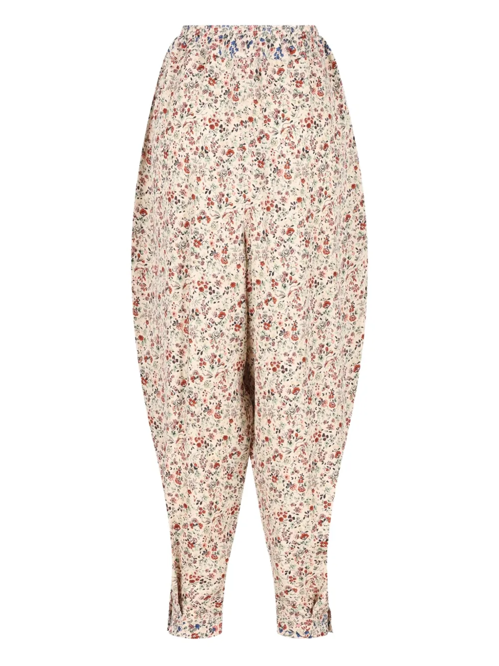 Loro Piana Emon floral-print pleated trousers | Neutrals | Image 1