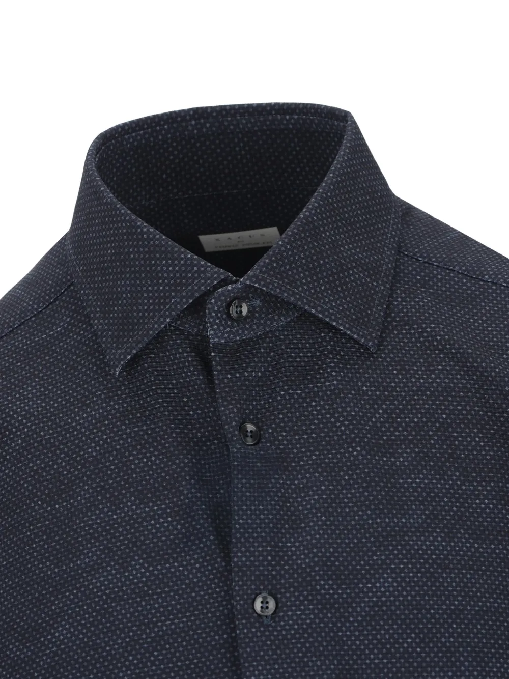 Xacus Overhemd met puntige kraag Blauw