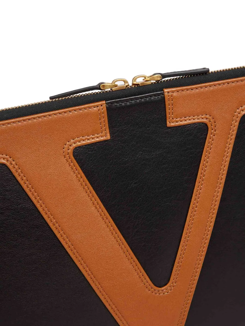 Valentino Garavani Leren pasjeshouder Zwart