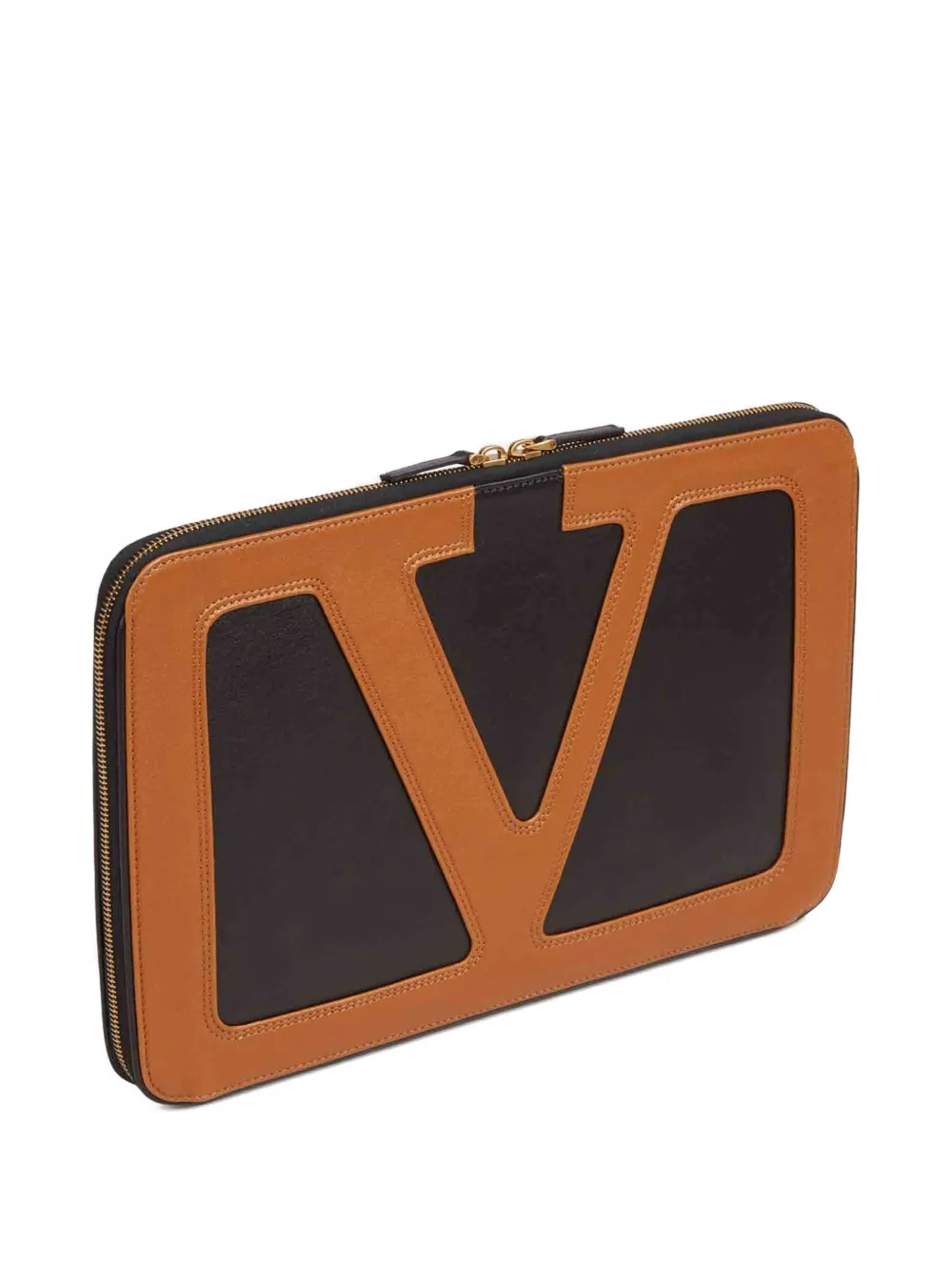 Valentino Garavani Leren pasjeshouder Zwart