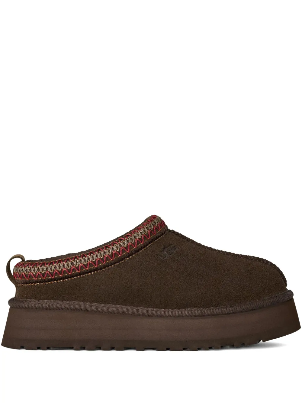 UGG braided-trim platform slippers | Brown | Image 1