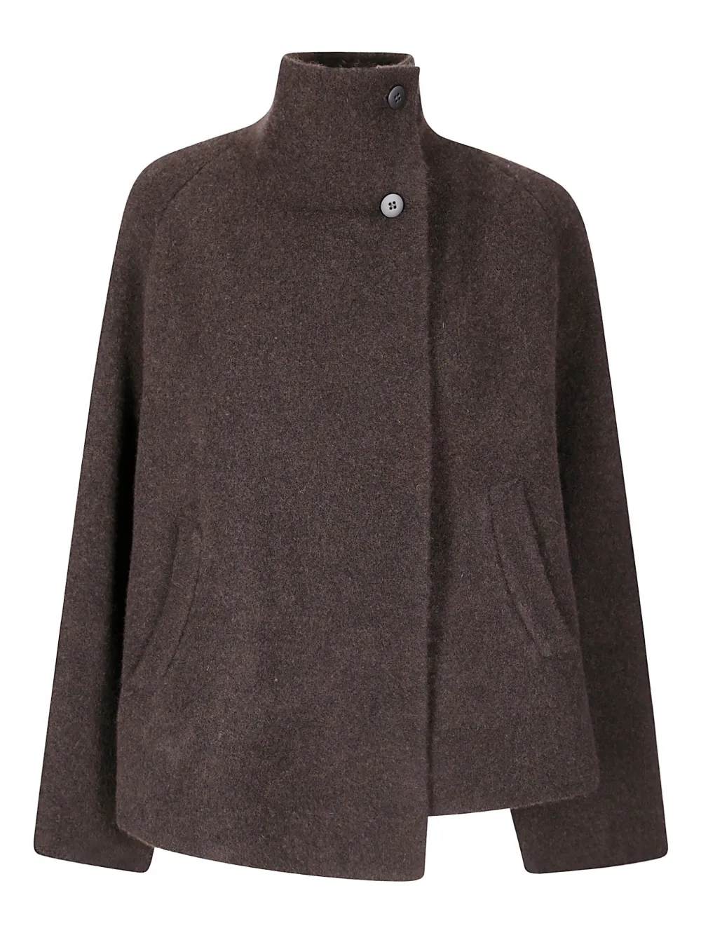 Boboutic Double-breasted Wool Jacket In Brown