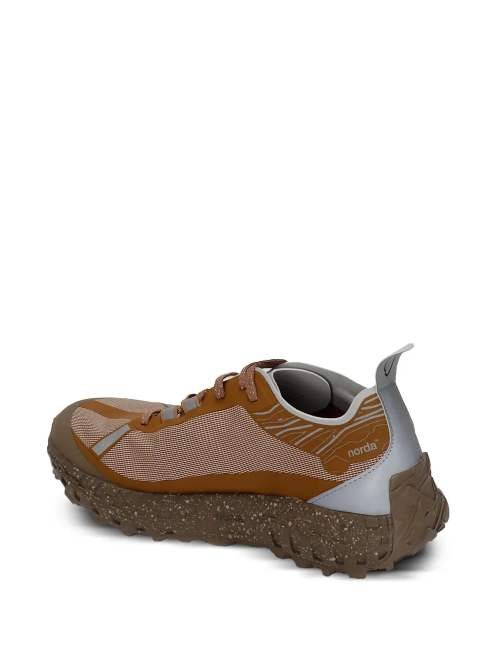 Norda Panelled Low-top Sneakers In Brown
