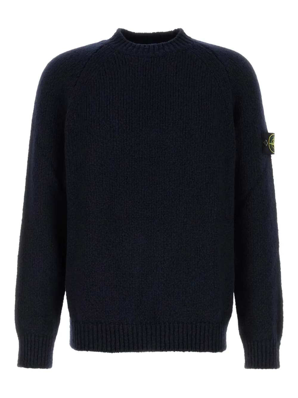 Stone Island ロゴパッチ セーター - ブラック Stone Island ロゴパッチ セーター - ブラック