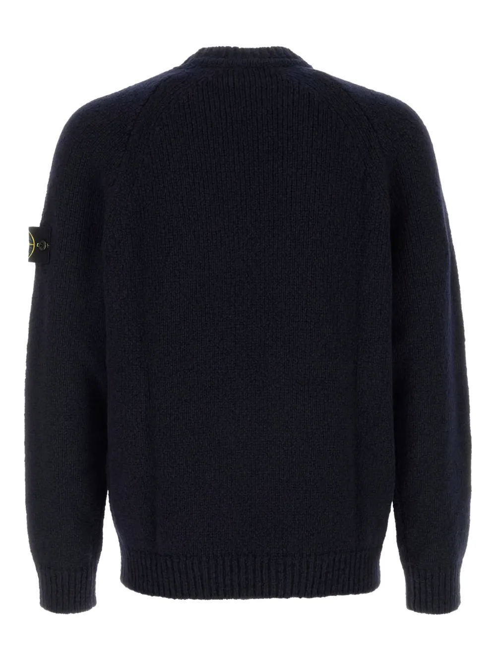 Stone Island logo-patch sweater - Zwart
