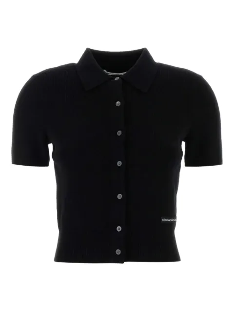 Alexander Wang wool polo-neck cardigan