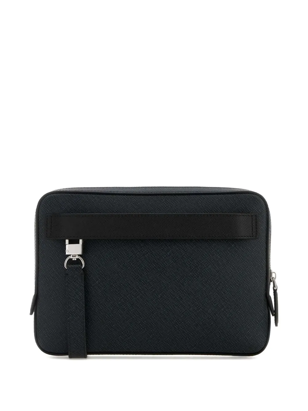 Montblanc mini leather cross body bag - Blauw