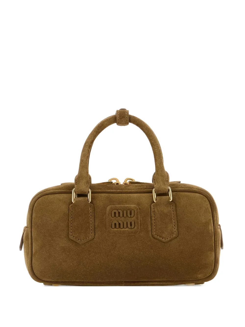 Miu Miu Arcadie suede tote bag | Green | Image 1