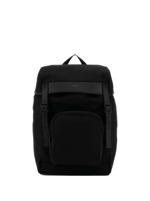 Saint Laurent City leather-trimmed backpack