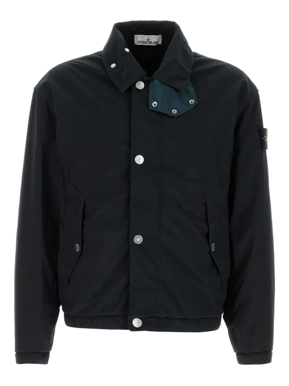 Stone Island logo-patch bomber jacket | Blue | Image 1