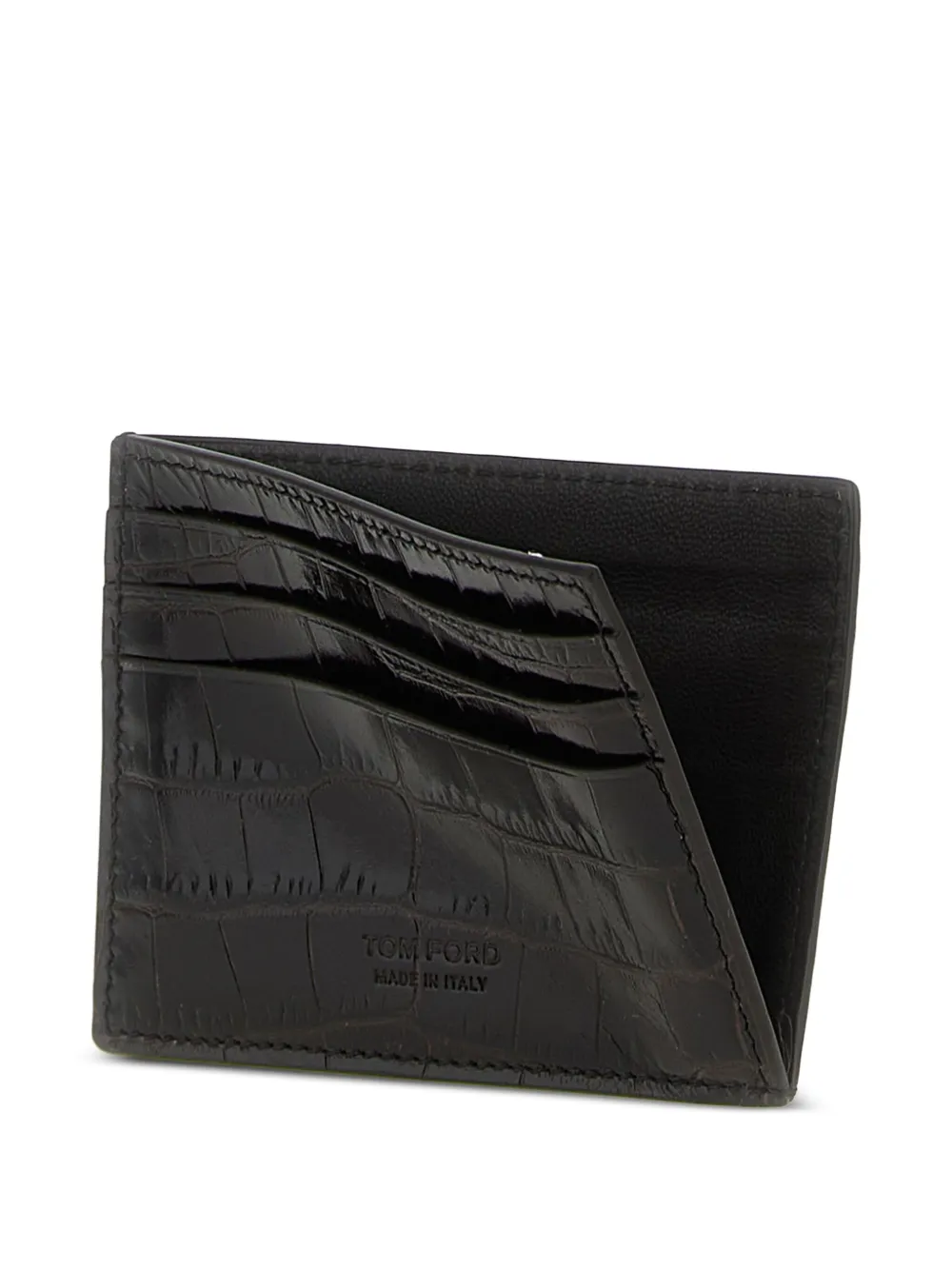 TOM FORD Leren pasjeshouder Bruin