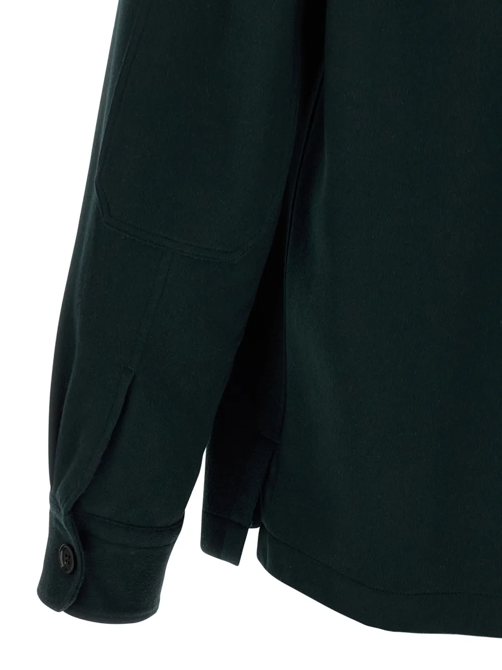 Zegna Kasjmier overhemd met knoopsluiting Groen