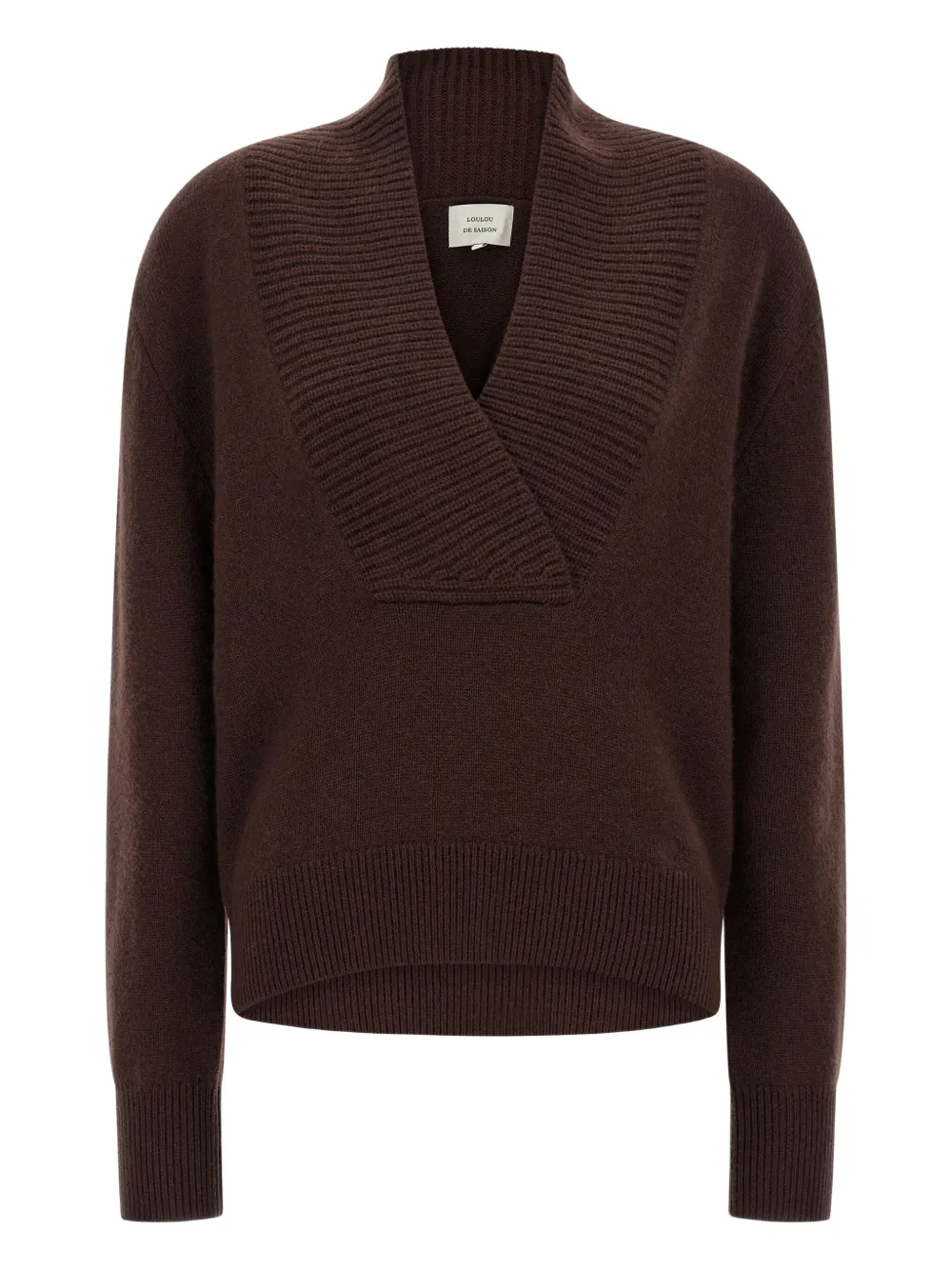 Loulou De Saison Makela Cashmere Sweater In Brown