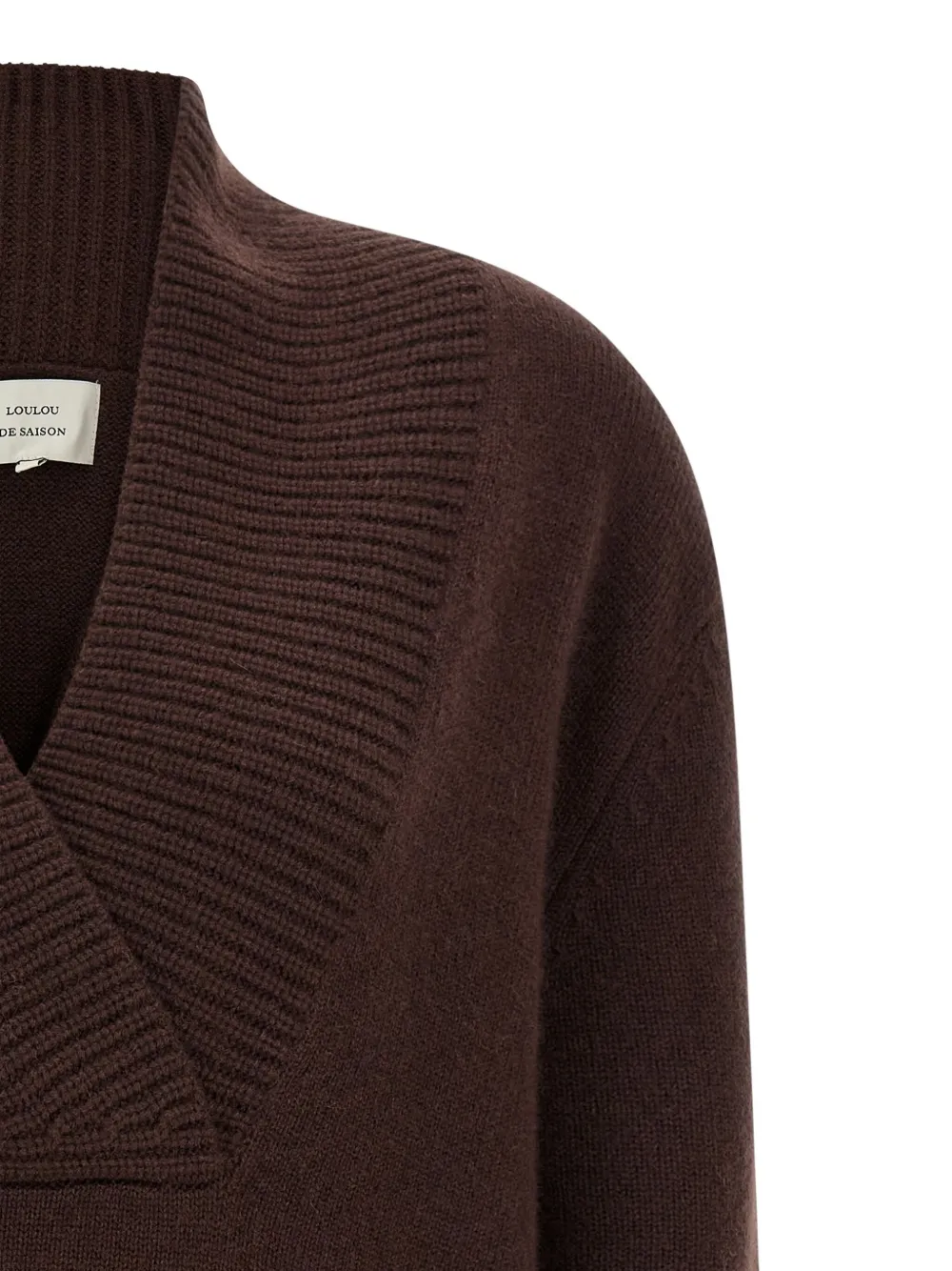 Loulou De Saison Makela Cashmere Sweater In Brown