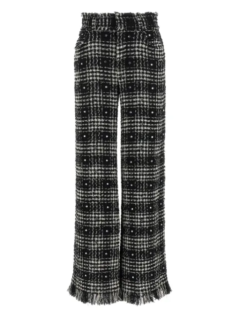 Giuseppe Di Morabito crystal-embellished Prince of Wales pants