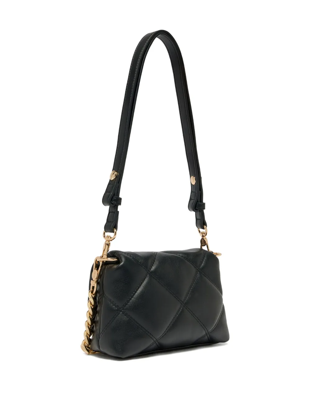 Liu •jo Small Quilted Lapuffy Bag In Black