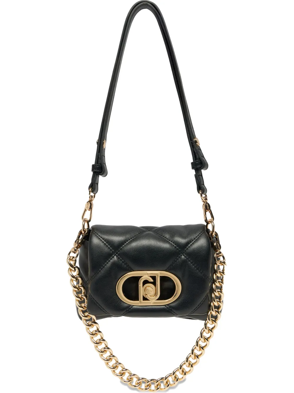 Liu •jo Small Quilted Lapuffy Bag In Black