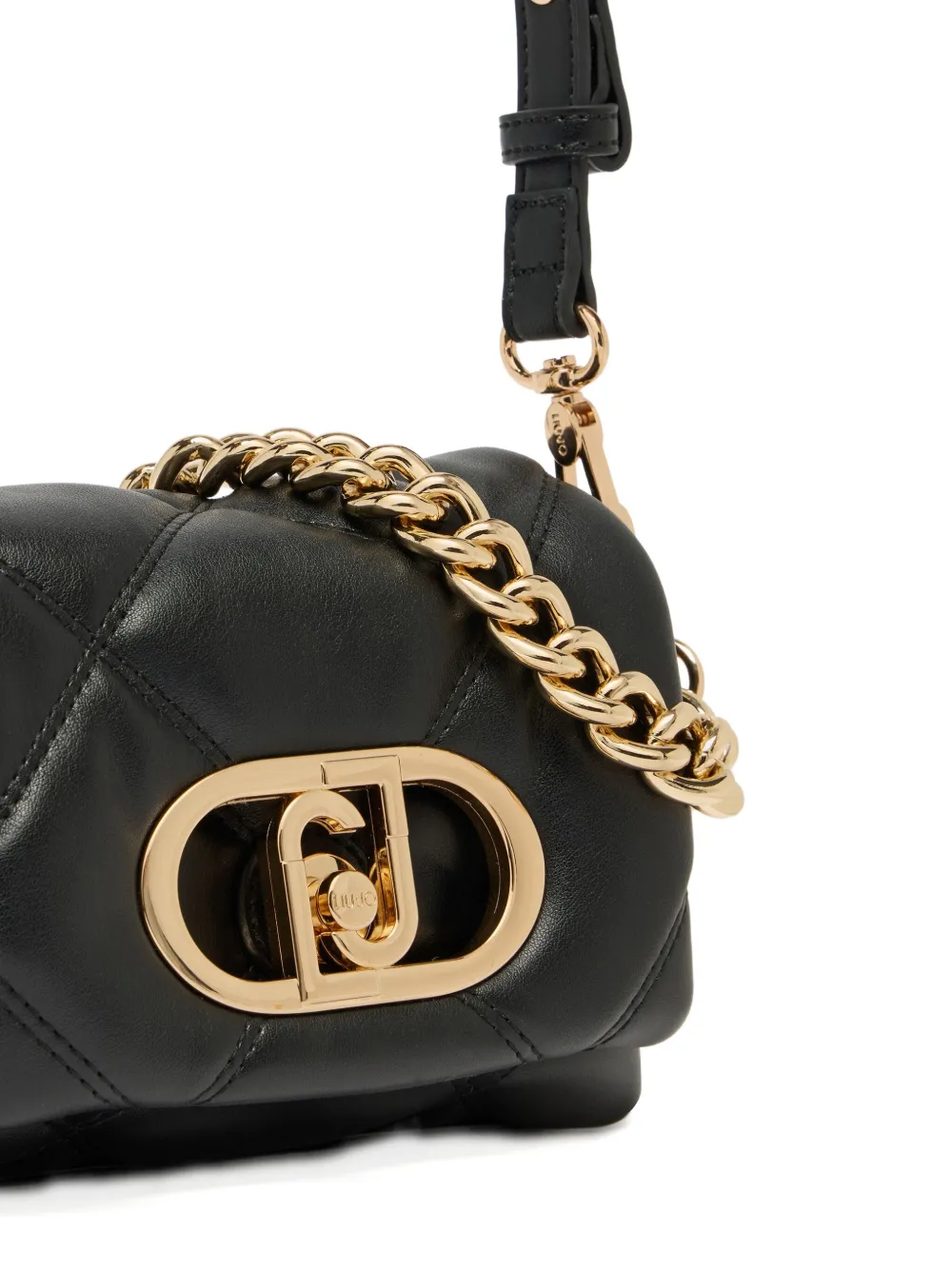 Liu •jo Small Quilted Lapuffy Bag In Black